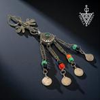 Antieke fibula Berbera Tizerzai massief zilver met Arabische