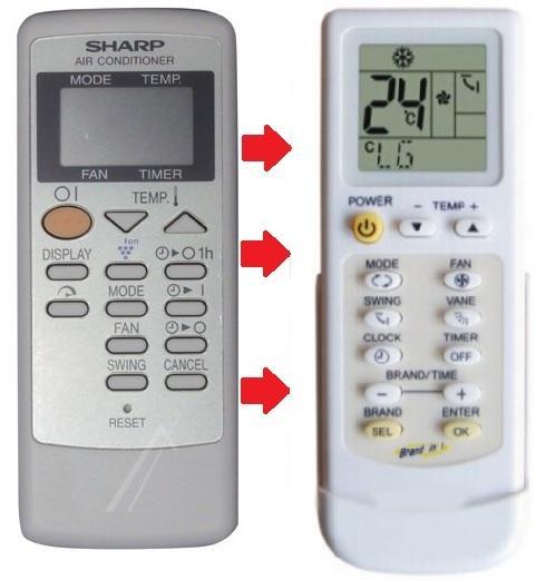 Sharp CRMCA657JBEZ afstandsbediening voor de CV-P09FR, Audio, Tv en Foto, Afstandsbedieningen, Verzenden
