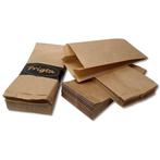 Papieren zakjes - met zijvouw - 0,5 pond - 50 stuks -  br...