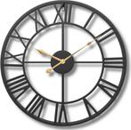 Tyme Wandklok Romeinse Cijfers - 34cm Klok Industrieel -, Ophalen of Verzenden, Nieuw