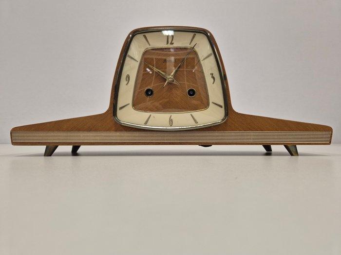 Klok - Franz Hermle. - Vintage Hout, Metaal - 1960-1970 -, Antiek en Kunst, Kunst | Designobjecten