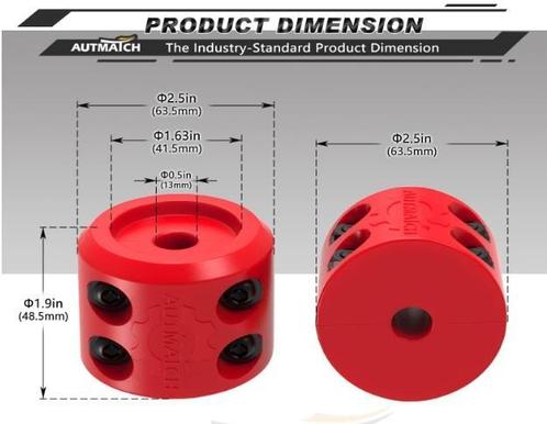 AutMatch lierkabel stopper, winch line stopper, rood, Nieuw, Auto diversen, Autosport-onderdelen, Nieuw, Ophalen of Verzenden