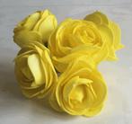 Camelia ranonkel foambloem yellow neon doos 30st foambloemen, Huis en Inrichting, Ophalen of Verzenden, Nieuw