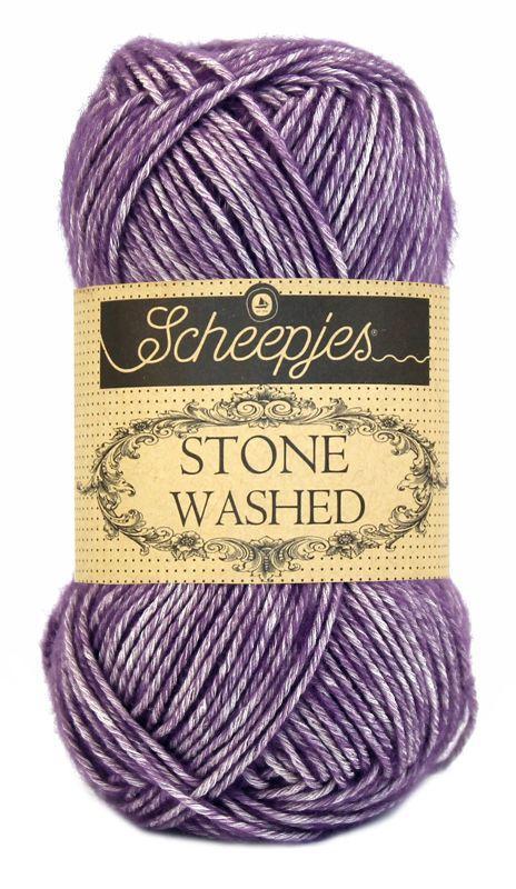 Scheepjes Stone Washed - 811 deep amethyst - Katoen Garen, Hobby en Vrije tijd, Breien en Haken, Ophalen of Verzenden