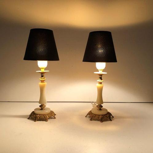 Tafellamp - Gegoten messing, Antiek en Kunst, Curiosa en Brocante