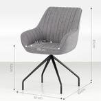 TRUUSK Draaibare Loungestoel Met Armleuning, Samtlook, Draai, Huis en Inrichting, Stoelen, Verzenden, Nieuw