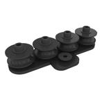 WENTEX® Eurotrack – Koord geleider - 4 wielen zwart, Verzenden, Nieuw