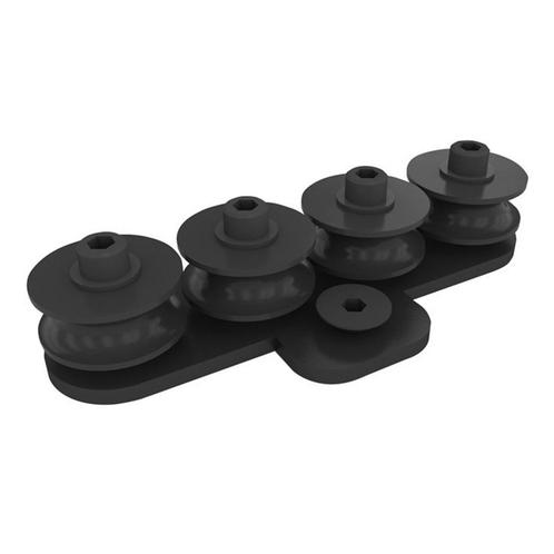 WENTEX® Eurotrack – Koord geleider - 4 wielen zwart, Muziek en Instrumenten, Licht en Laser, Verzenden