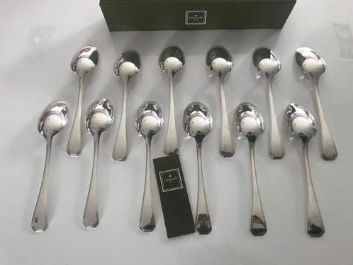 Christofle - Lepel - Set van 12 Amerikaanse model theelepels, Antiek en Kunst, Antiek | Meubels | Tafels