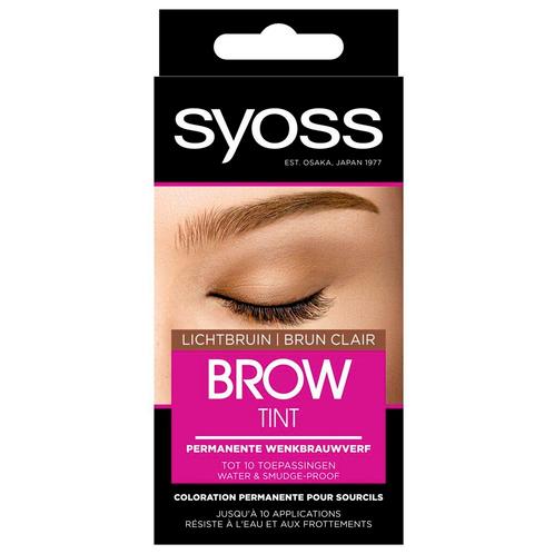 Syoss Brow Tint Lichtbruin Permanente Wenkbrauwverf, Sieraden, Tassen en Uiterlijk, Uiterlijk | Cosmetica en Make-up, Nieuw, Verzenden