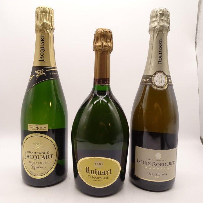 Ruinart, Jacquart, Louis Roederer, Ruinart Champagne Brut,, Verzamelen, Wijnen