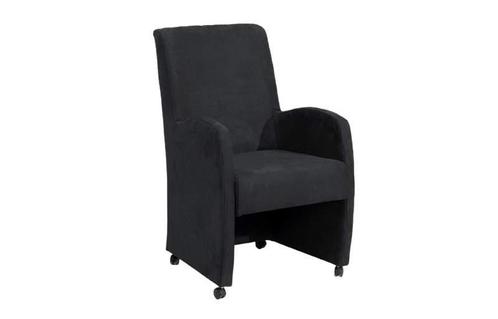 Eetkamerstoel Paulo - eetkamerstoelen - Zwart, Huis en Inrichting, Stoelen, Zwart, Nieuw, Stof