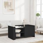 vidaXL Salontafel 100x50x50 cm bewerkt hout zwart, Huis en Inrichting, Tafels | Salontafels, Verzenden, Nieuw, Overige houtsoorten