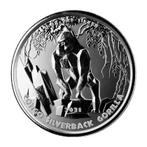 Congo / Kongo Gorilla 1 oz 2021 (75.000 oplage), Postzegels en Munten, Verzenden, Overige landen, Losse munt, Zilver
