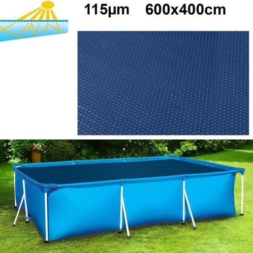 RAMROXX zwembadafdekking verwarmend zwart/blauw - 600 x 4..., Tuin en Terras, Zwembad-toebehoren, Nieuw, Ophalen of Verzenden