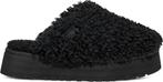 UGG - Maat 41 - W Maxi Curly Platform Dames Sloffen - Black, Verzenden, Nieuw