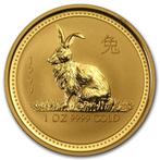 Gouden Lunar I - 1 oz 1999 Year of the Rabbit, Goud, Losse munt, Verzenden
