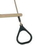 Houten Ringtrapeze met Kunststof Ringen Groen, Ophalen of Verzenden, Nieuw