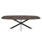 Eiken eettafel Ferris | Deens Ovaal 240 cm | Walnoot, Huis en Inrichting, Tafels | Eettafels, Ophalen of Verzenden, Nieuw