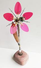 Peter Szucsy - Steampunk Flower sculpture - No. 0013