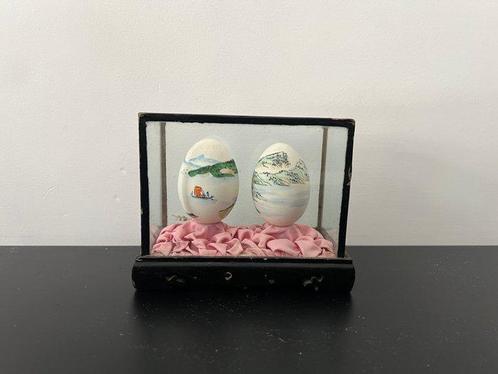 Glas, Hout, eieren - Japan - 1960, Antiek en Kunst, Antiek | Overige Antiek