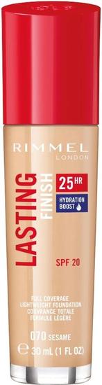 RIMMEL LASTING FINISH 070 SESAME FOUNDATION POMP 30 ML, Verzenden, Nieuw