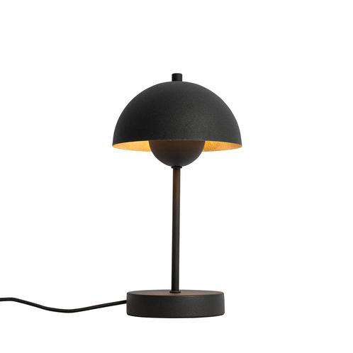 Retro tafellamp mushroom zwart met goud - Magnax Mini, Huis en Inrichting, Lampen | Tafellampen, Nieuw, Overige materialen, Minder dan 50 cm