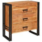 vidaXL Dressoir met lade Bruin 66 x 33 x 70 cm Massief, Huis en Inrichting, Kasten | Dressoirs, Verzenden, Nieuw, Overige houtsoorten