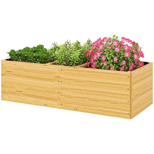 TRUUSK Verhoogd Bloembed Van Hout, Plantenbed Vroegbed Met 3, Tuin en Terras, Bloembakken en Plantenbakken, Nieuw, Verzenden