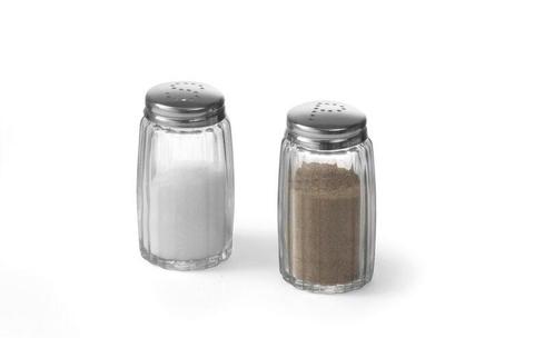 Peper &amp;amp; Zoutstrooier - Glas - Hendi - 465387, Zakelijke goederen, Horeca | Keukenapparatuur, Nieuw in verpakking, Verzenden