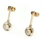 Oorbellen - 14 karaat Geel goud, Witgoud - 0.46ct. tw., Sieraden, Tassen en Uiterlijk, Oorbellen, Nieuw