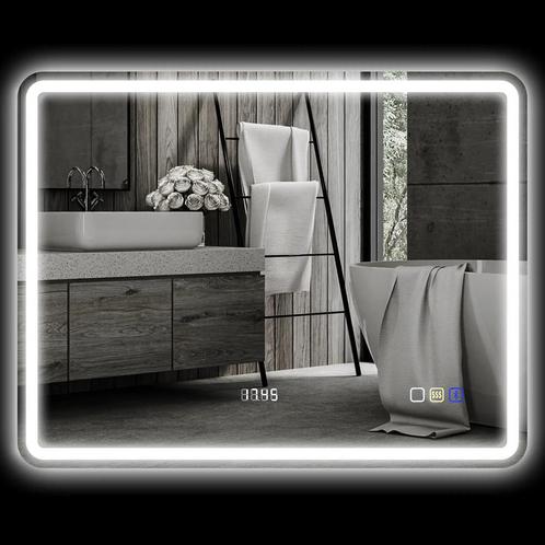 TRUUSK Badkamerspiegel Met Verlichting 70x90 Cm LED Spiegel, Huis en Inrichting, Woonaccessoires | Spiegels, Nieuw, Verzenden
