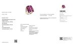 Cocktailring - 18 karaat Geel goud - 5.51ct. tw. Robijn -