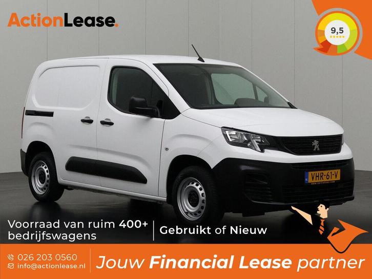 Peugeot Partner L1 H1 2020 €156 per maand, Auto's, Bestelauto's, Dealer onderhouden, Te koop, Zwart, Handgeschakeld, Financial lease