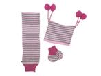 Winterset 3-delig - Sweetheart - Grijs-Roze-Fuchsia, Verzenden, Nieuw