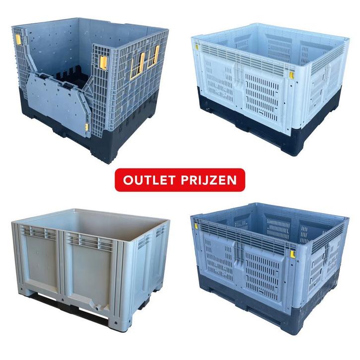 Palletboxen - Inklapbare boxen - Opvouwbare boxen - OUTLET, Doe-het-zelf en Verbouw, Kratten en Dozen, Nieuw, Overige typen, Ophalen of Verzenden