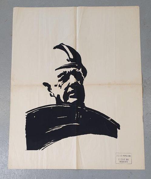 ex ecoles des beaux arts - atelier populaire - Général De, Antiek en Kunst, Kunst | Tekeningen en Foto's