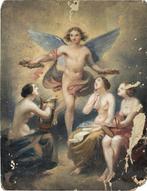 Neoclassical school (XVIII) - Allegory of the Arts, Antiek en Kunst