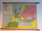 Grande affiche vintage original : World history maps - Carte