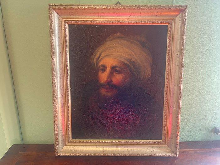 Seguace di Giuseppe Nogari (1699-1763) - Figura con turbante, Antiek en Kunst, Kunst | Schilderijen | Klassiek
