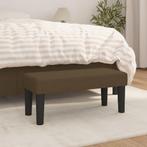 vidaXL Bankje 70x30x30 cm stof bruin, Verzenden, Nieuw, Stof, Minder dan 150 cm