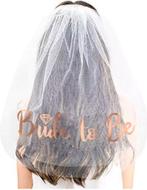 Bride to Be sluiers in 4 kleuren, Verzenden, Nieuw, Versiering, Geboorte of Huwelijk