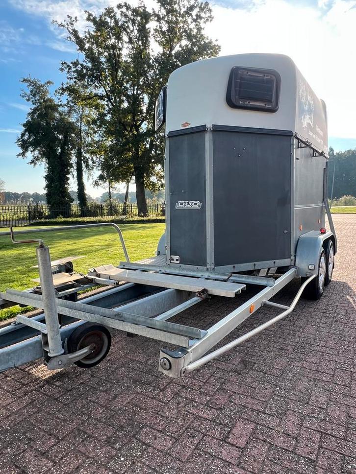 Degelijke Bockmann mentrailer bomvol opties!, Dieren en Toebehoren, Paarden en Pony's | Trailers en Aanhangwagens, 2-paards trailer