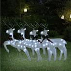 vidaXL Kerstrendieren 4 st 80 LEDs wit, Diversen, Verzenden, Nieuw