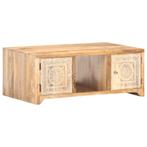 vidaXL Salontafel 90x50x35 cm massief mangohout, Huis en Inrichting, Tafels | Salontafels, 50 tot 100 cm, Verzenden, Nieuw, 50 tot 100 cm