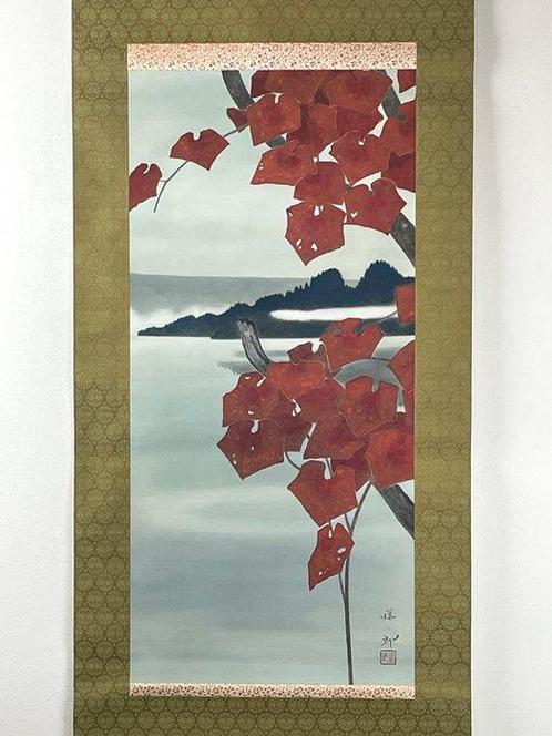 Japans schilderij - Herfstkleuren door Sakuraba Fujijiro, Antiek en Kunst, Antiek | Overige Antiek