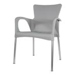 Stapelbare stoelen kunststof met armleuning stoel 7 kleuren, Ophalen of Verzenden, Nieuw in verpakking, Meubilair