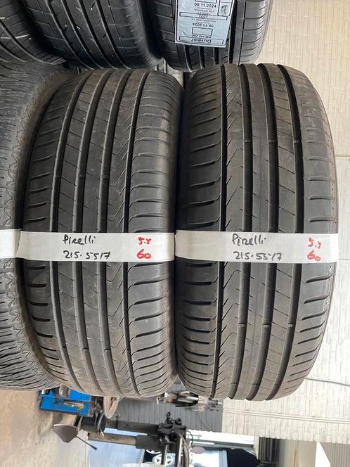 215-55-17 Pirelli Zomerbanden 5.5mm Incl Montage 215 55 17, Auto-onderdelen, Banden en Velgen, 17 inch, Zomerbanden, 215 mm, Personenwagen