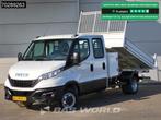 Iveco Daily 35C16 3.0L Open Laadbak met Kist Dubbel Cabine D, Stof, Gebruikt, Euro 6, Iveco