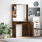 vidaXL Kaptafel Gerookt Eiken 78,5x37x154,5 cm Bewerkt Hout, Huis en Inrichting, Verzenden, Nieuw
